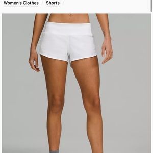 Lululemon lined speed up short low rise 2.5 in